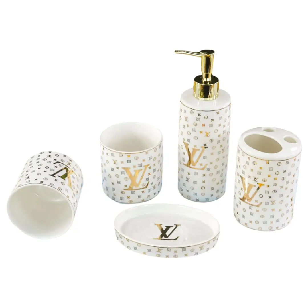 طقم إكسسوارات حمام LV 5 قطع TB102 - صورة 1