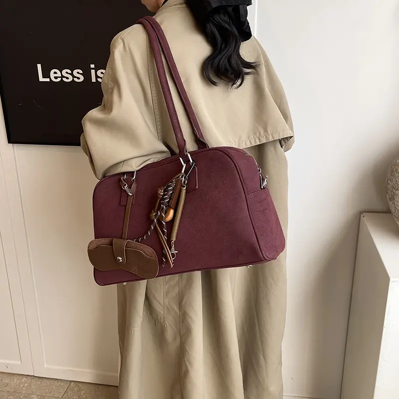 حقيبة بوسطن مخملية عمل - صورة 6
