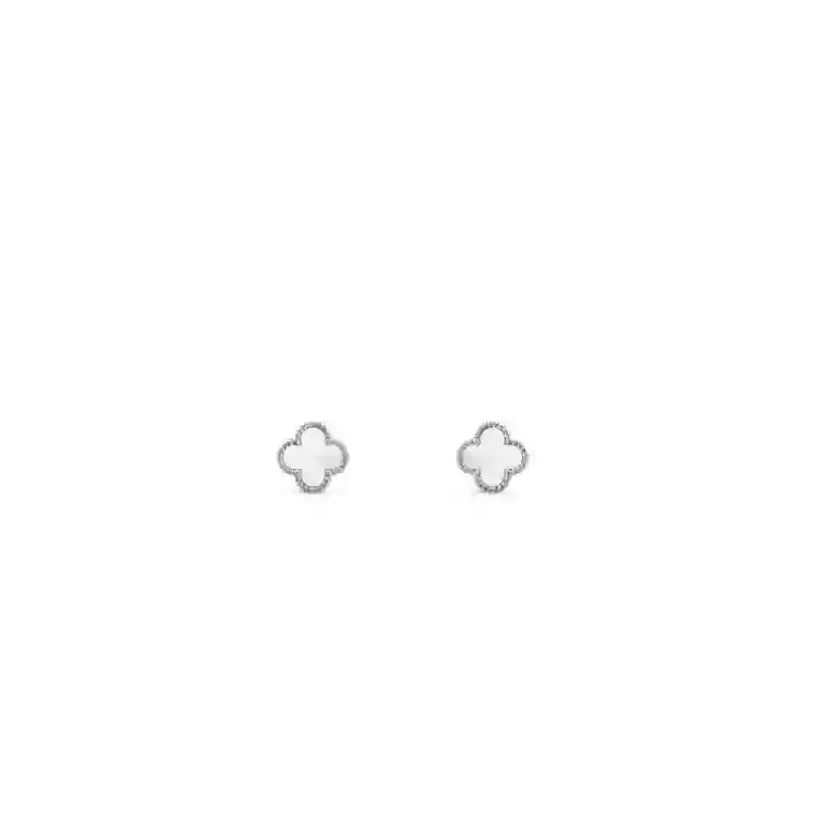 حلق فان كليف فضي S925 VCS34