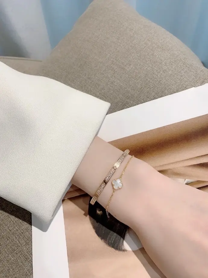 VAN CLEEF BRACELETS Silver S925/18k Gold-Plated VCS23 - صورة 2