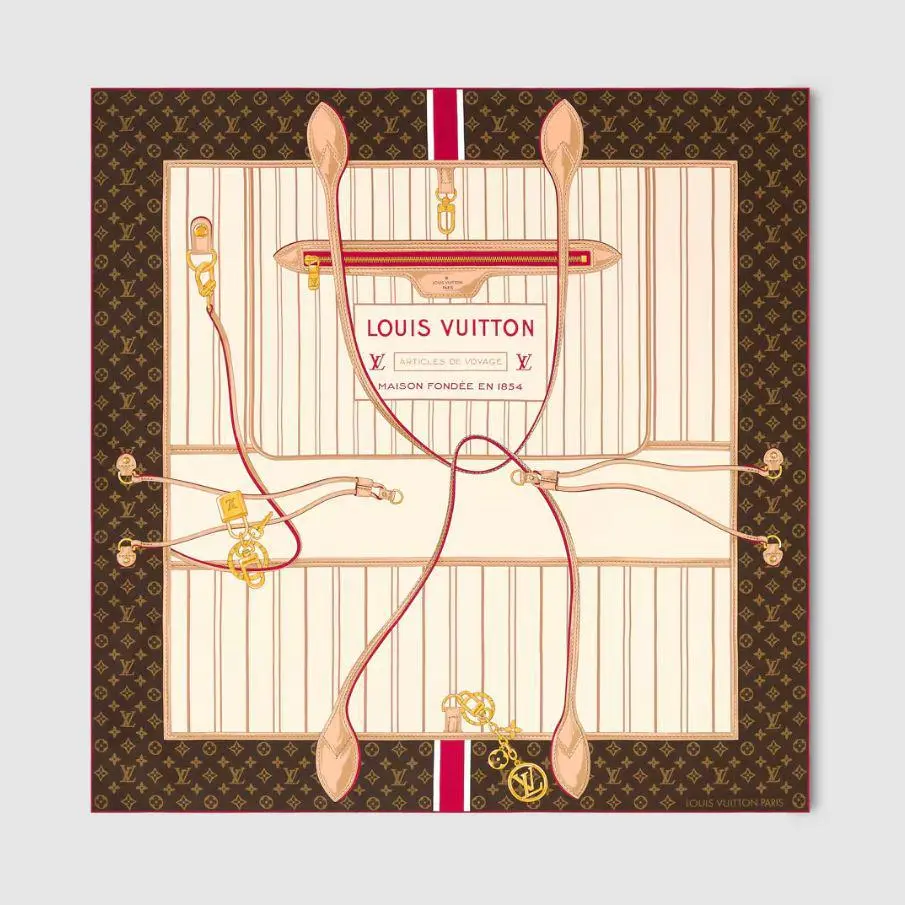LV شال مربع 90 WJ081