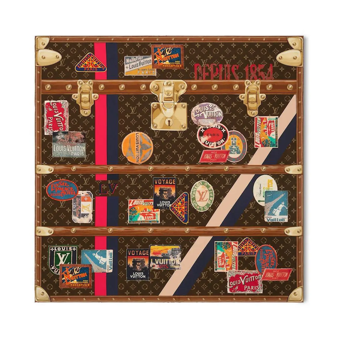 LV شال مربع 90 WJ075