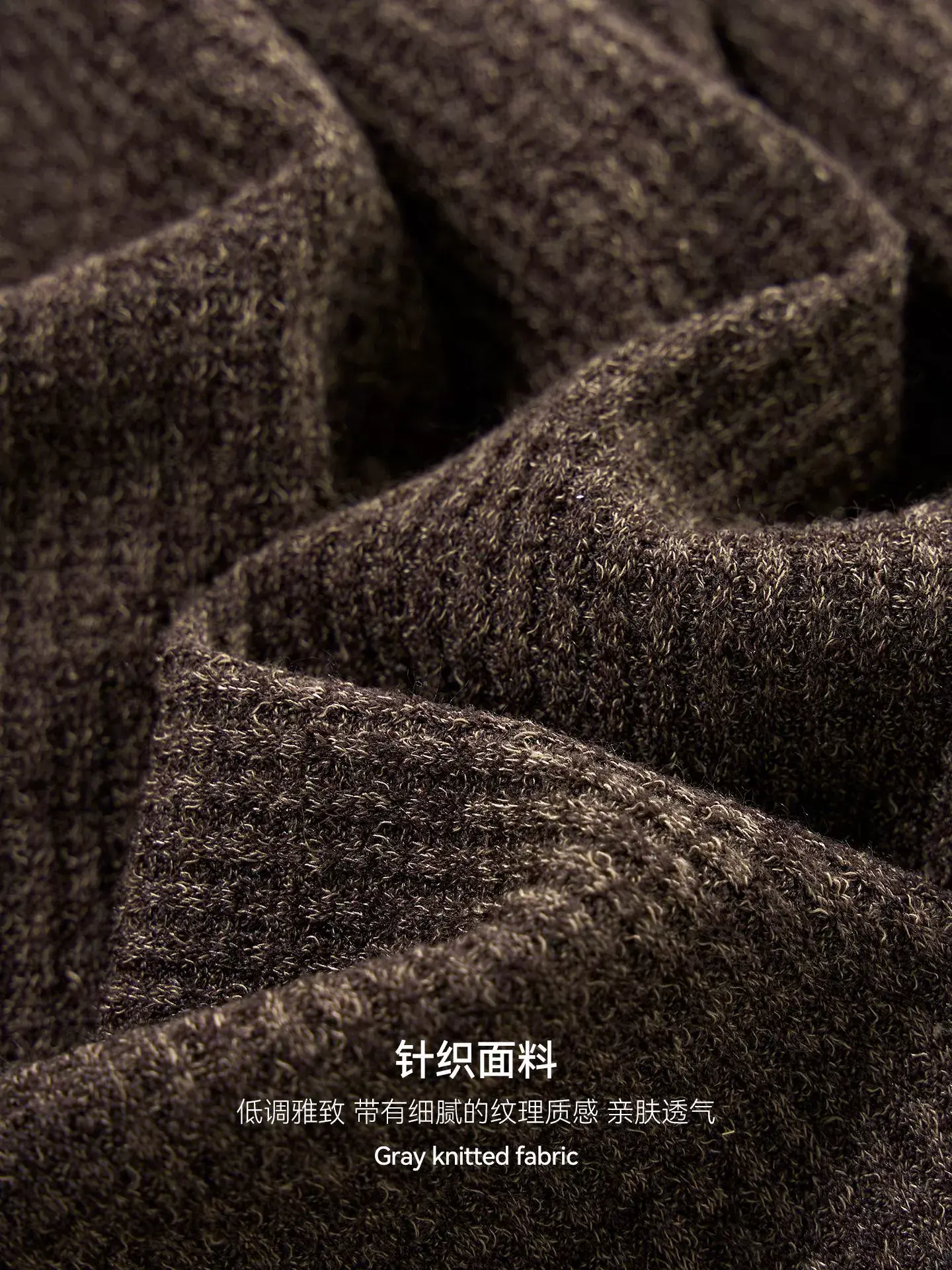 كنزة محبوكة بياقة مقلوبة - صورة 2